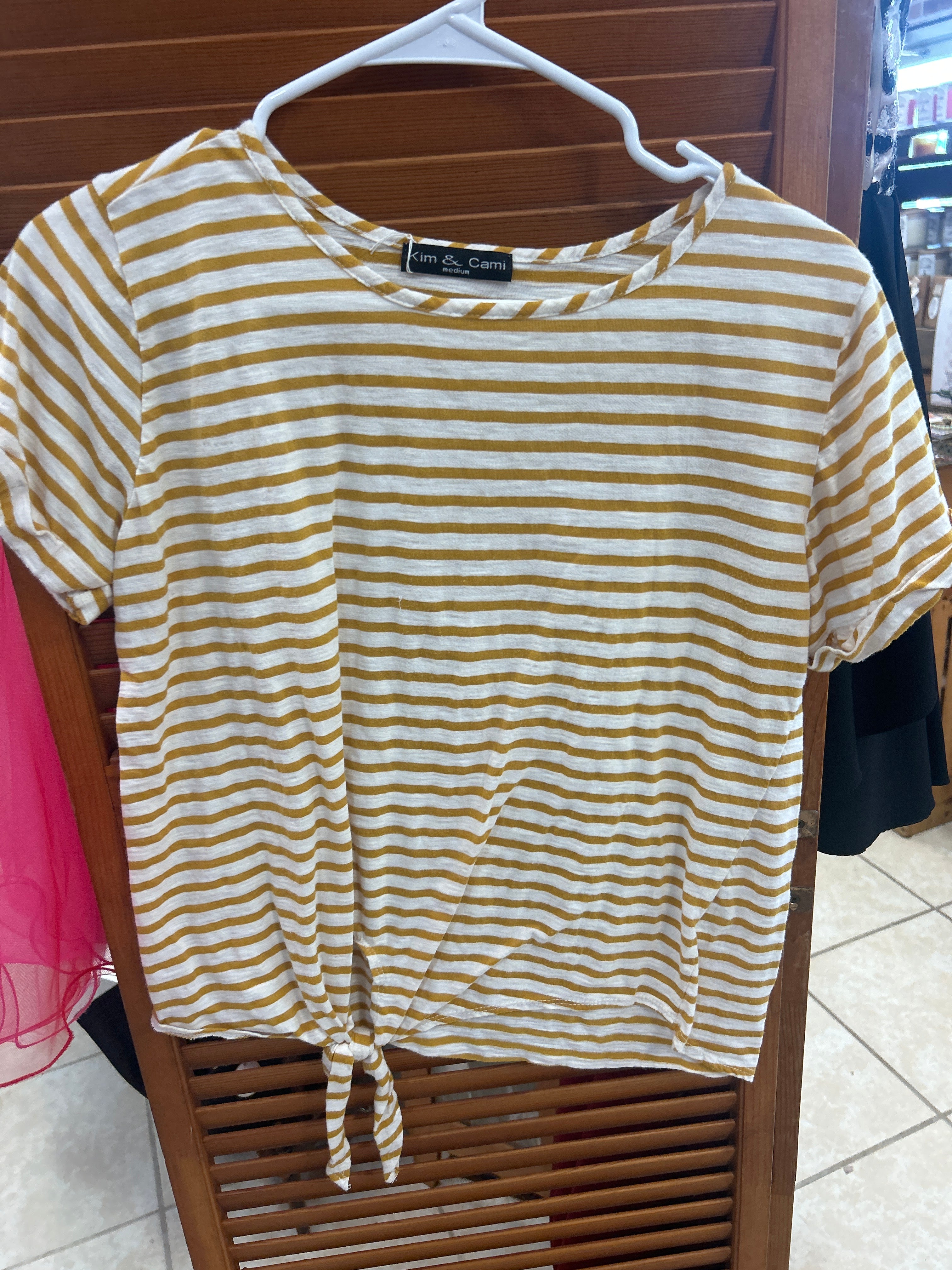 Kim & Cami striped t-shirt MEDIUM