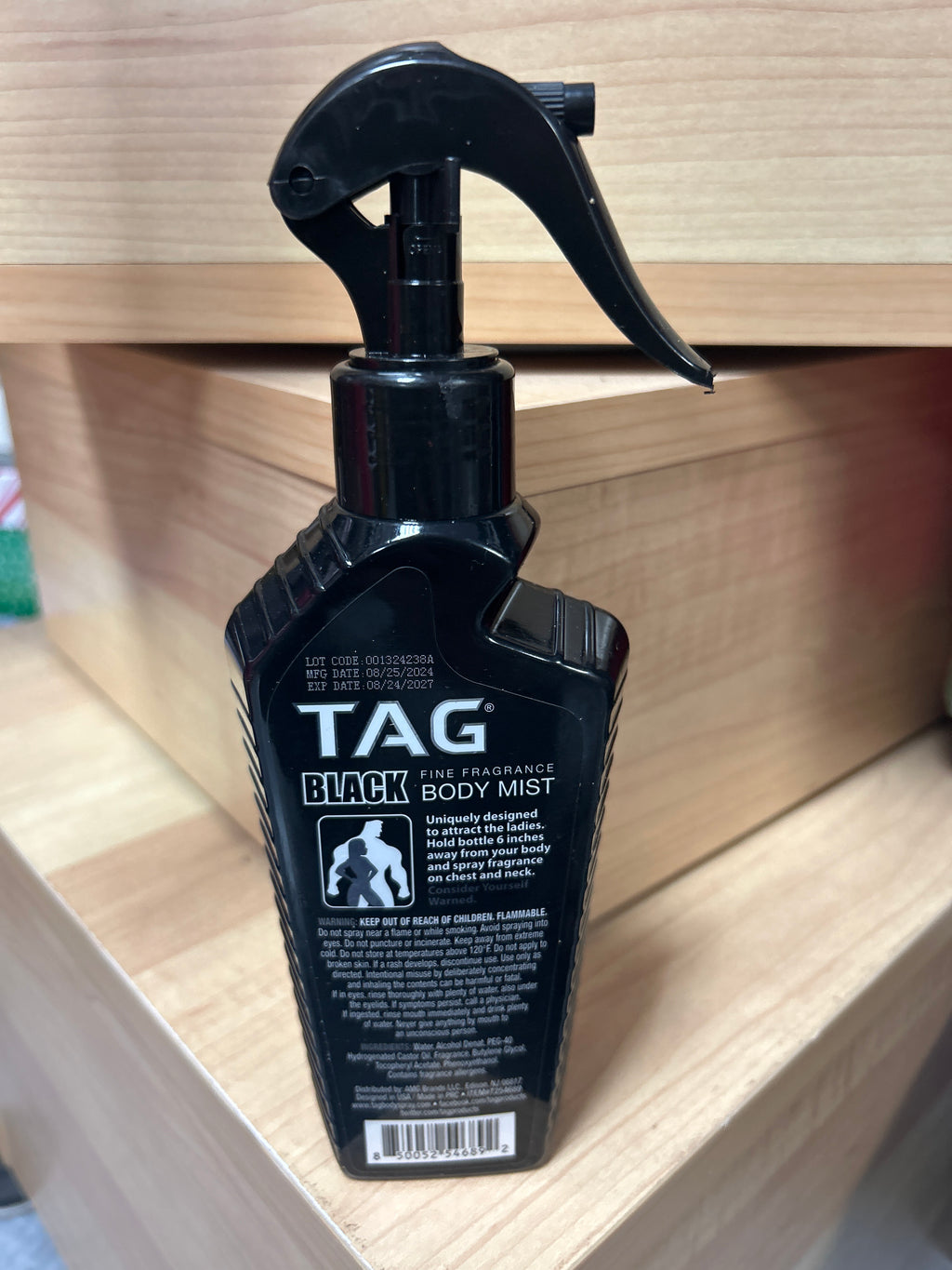TAG Black Fine Fragrance Body Mist in the "Midnight" scent