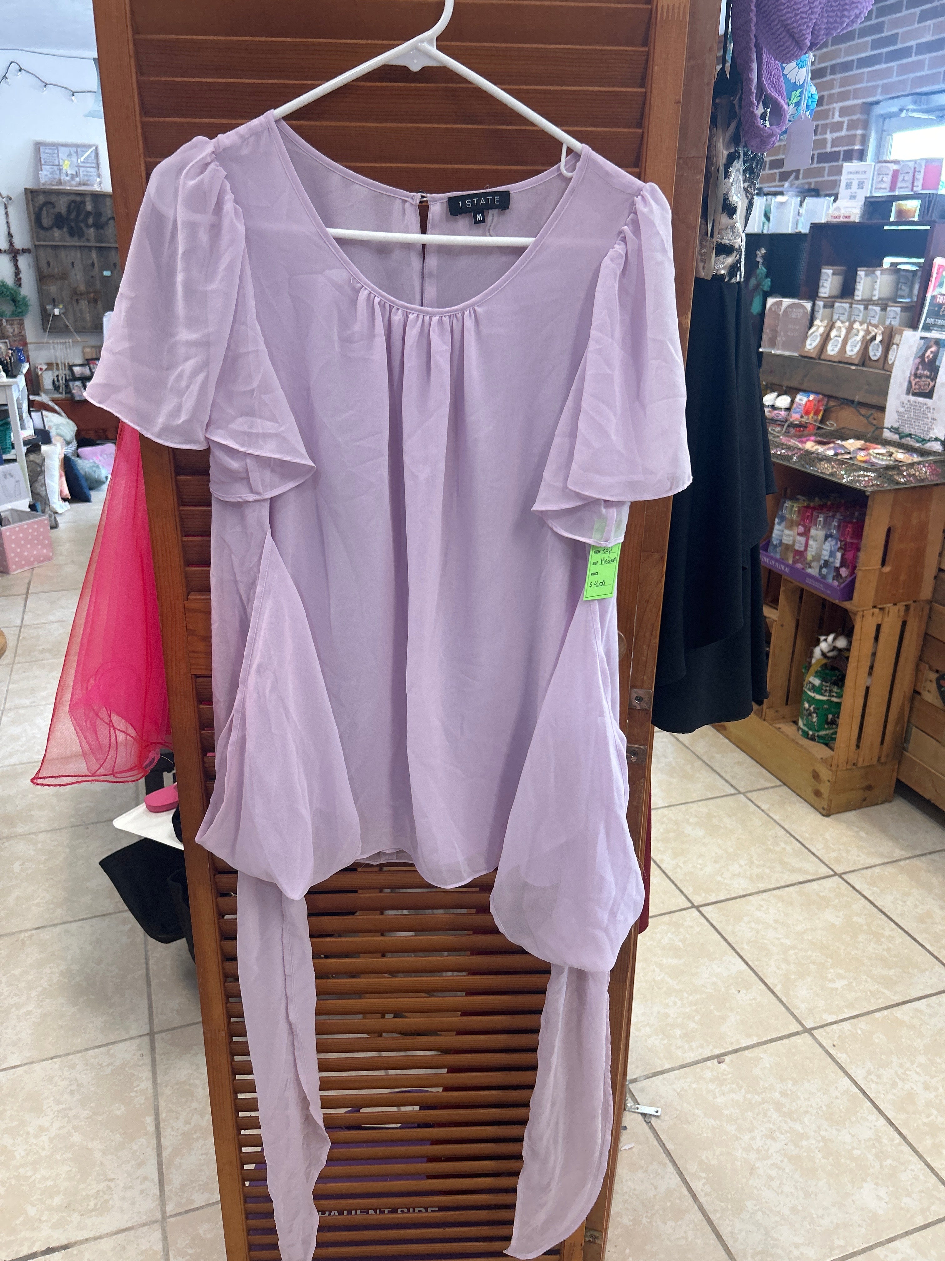 1.STATE light purple blouse MEDIUM