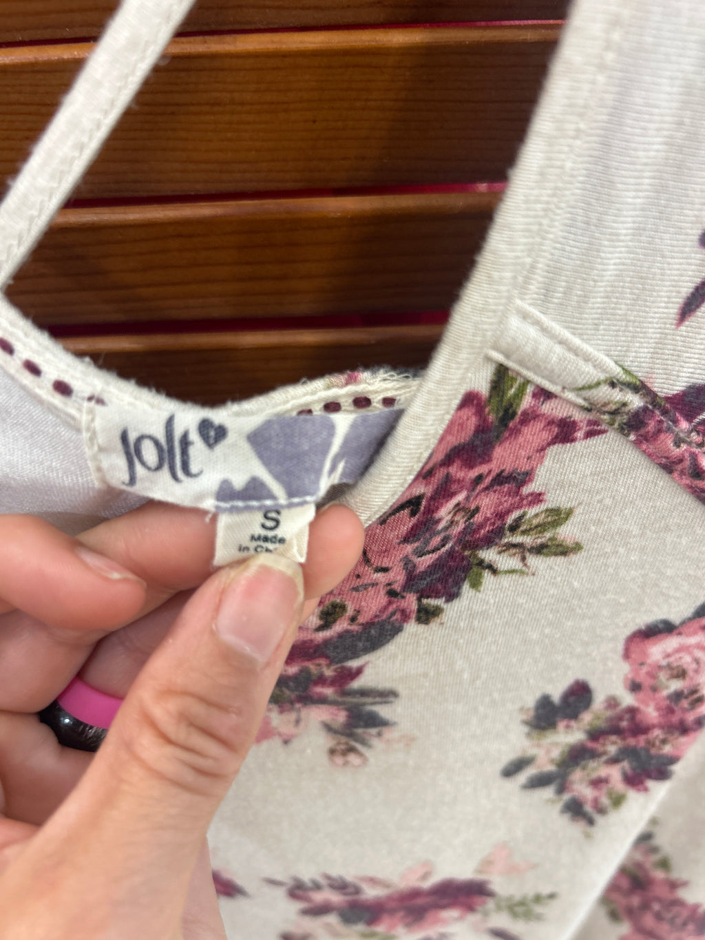 Jolt Womens Floral Top Small