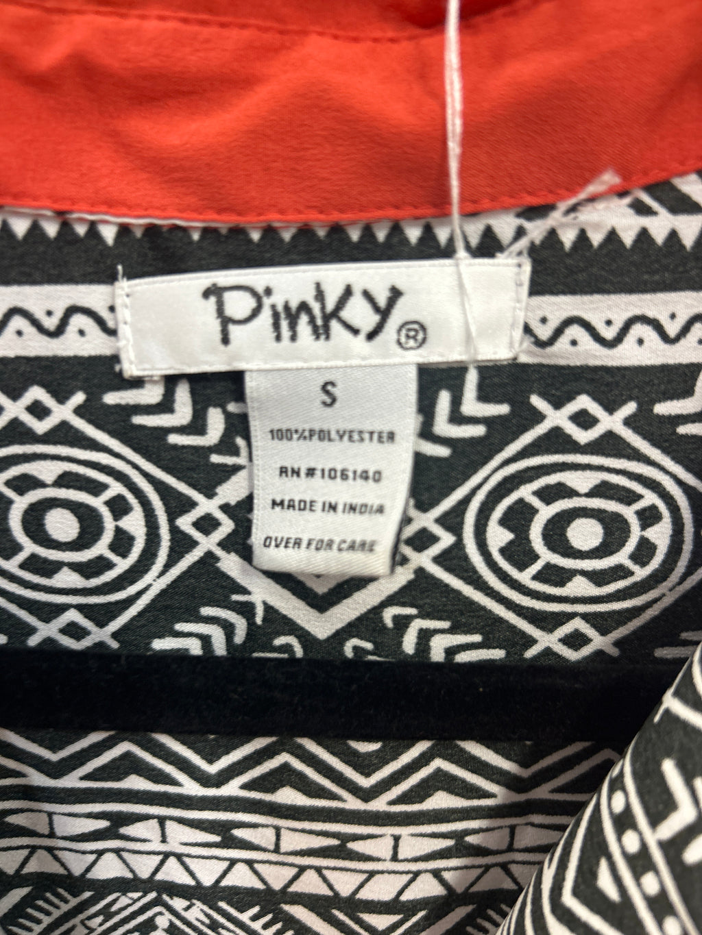 Pinky brand sleeveless button-down blouse Small