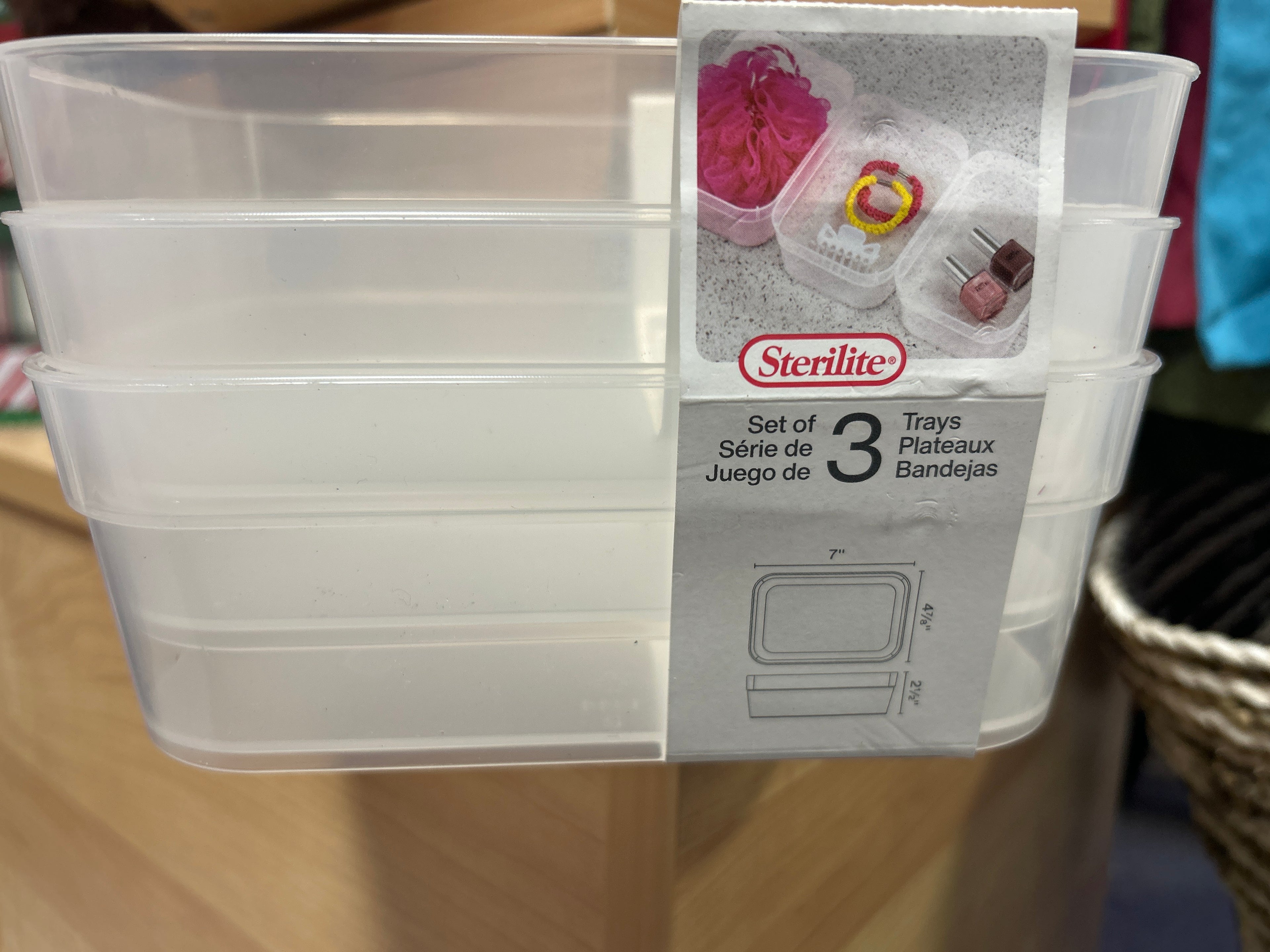 Sterilite Narrow Storage Trays