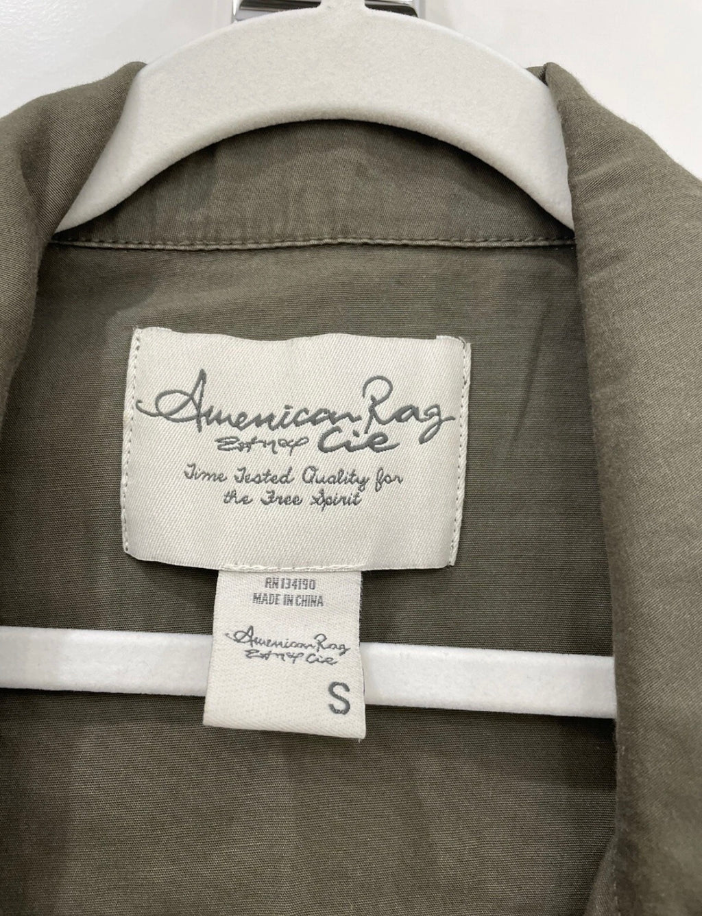 American Rag green utility jacket SMALL