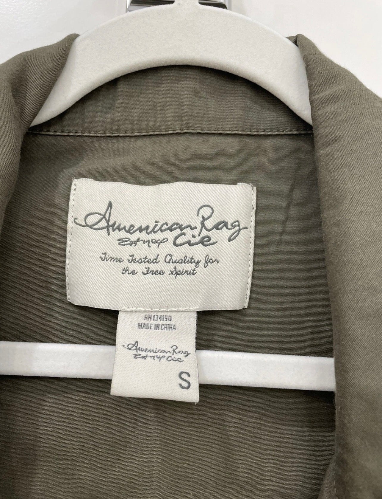 American Rag green utility jacket SMALL