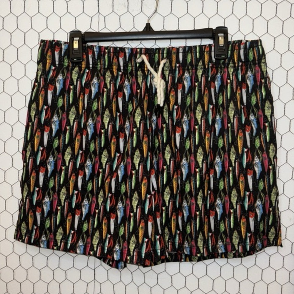 Two Left Feet Lure Me Away Swim Trunks
Size Small