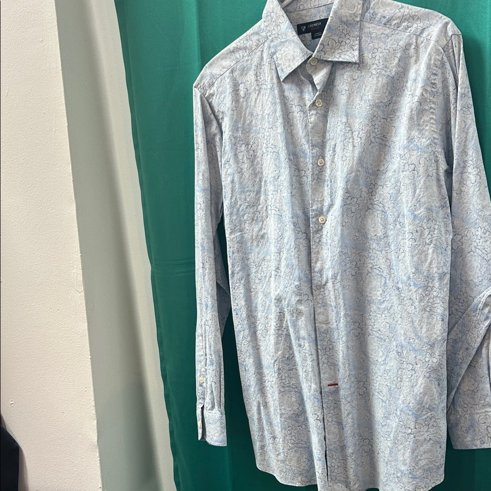 Daniel Cremieux Light Blue Floral Dress Shirt Medium – Southside Treasures Daniel Cremieux Light Blue Floral Dress Shirt Medium – Southside Treasures