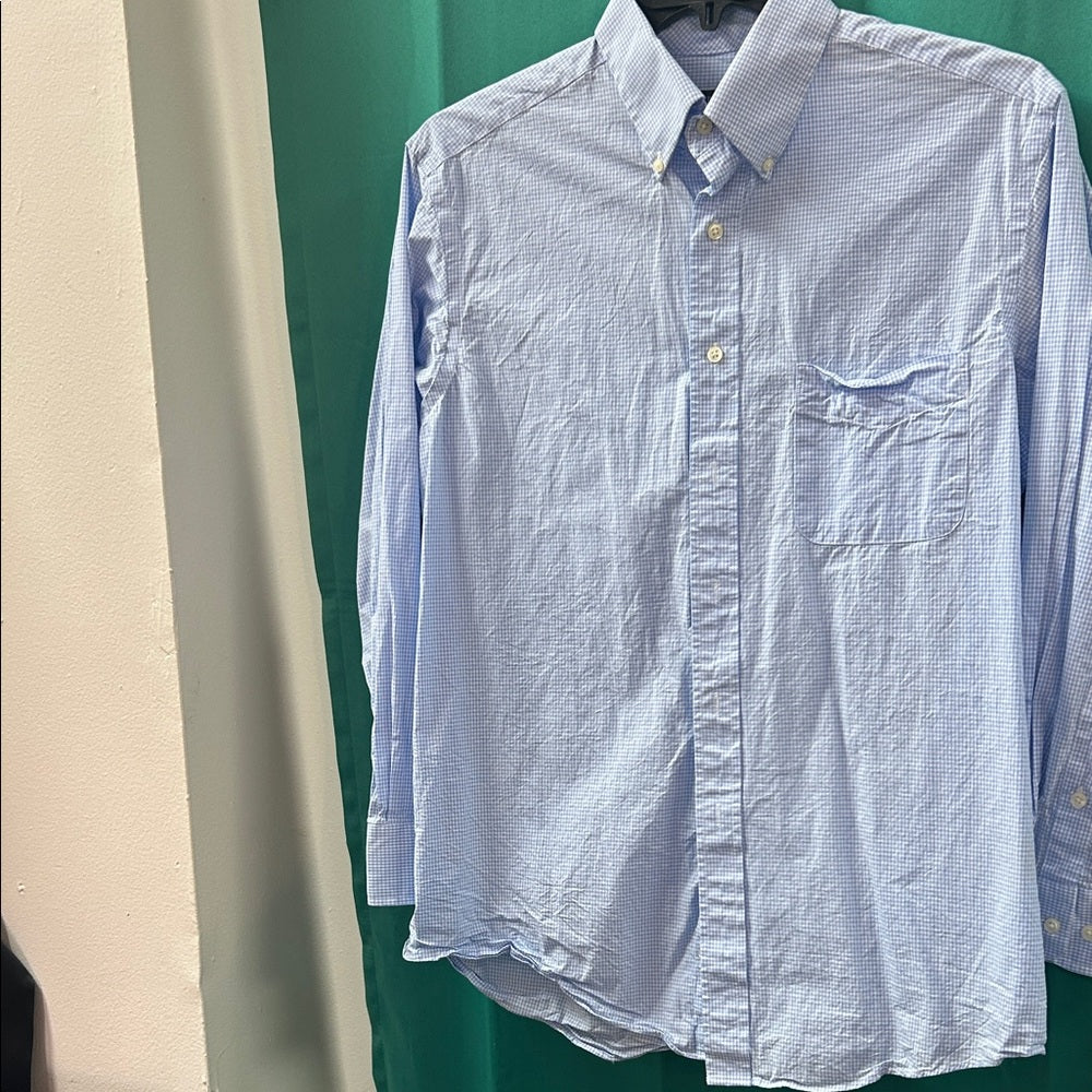 Club Room Men's Light Blue Button Down Shirt