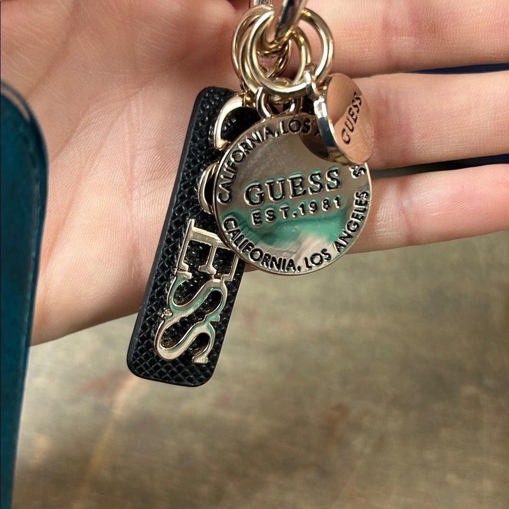 Guess Navy and Black Satchel